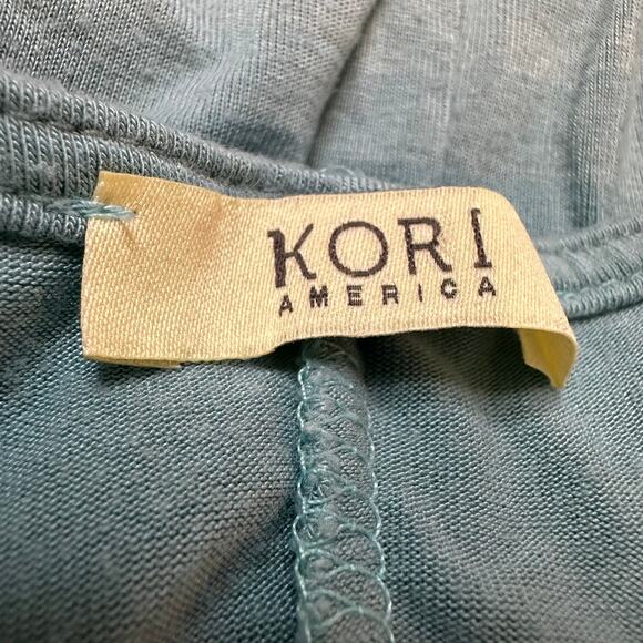 Aqua Kori America Boho Crochet Lace Shoulder Tunic Size Medium - Picture 5 of 6